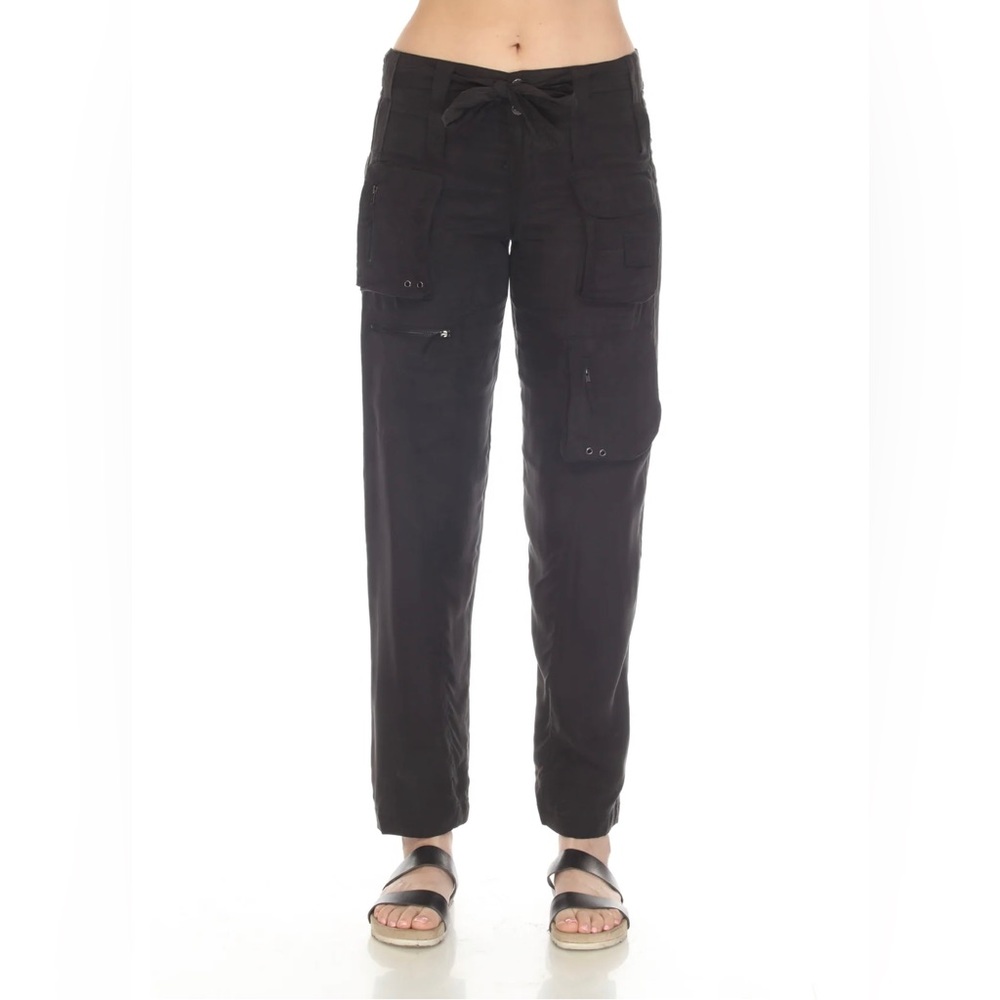 JOHNNY WAS Pete & Greta Womens Blk Cargo Pant - Picture 3 of 5